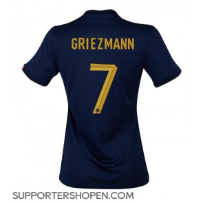 Frankrike Antoine Griezmann #7 Hemma Matchtröja Dam VM 2022 Kortärmad